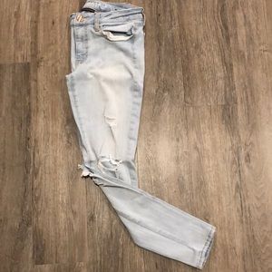 American Eagle Outfitters distressed skinny jeans